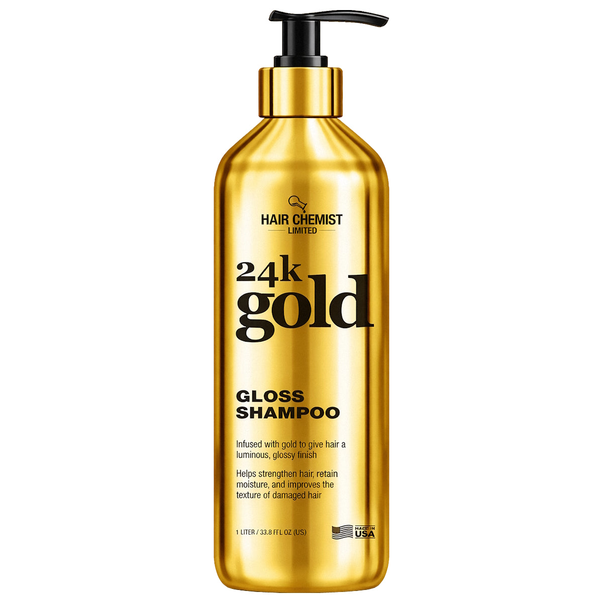 HAIR CHEMIST 24K GOLD GLOSS SHAMPOO/CONDITIONER 1L