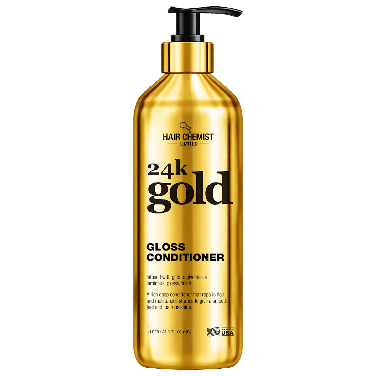 HAIR CHEMIST 24K GOLD GLOSS SHAMPOO/CONDITIONER 1L