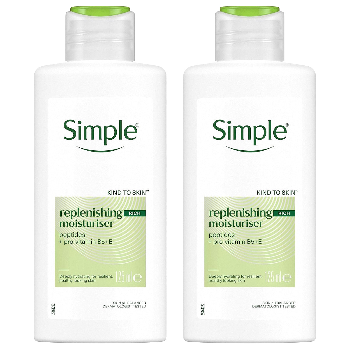 (BUNDLE OF 2) SIMPLE REPLENISHING RICH MOISTURISER 125ML
