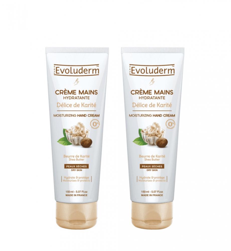 (BUNDLE OF 2) EVOLUDERM MOIST HAND CREAM SHEA BUTTER 150ML