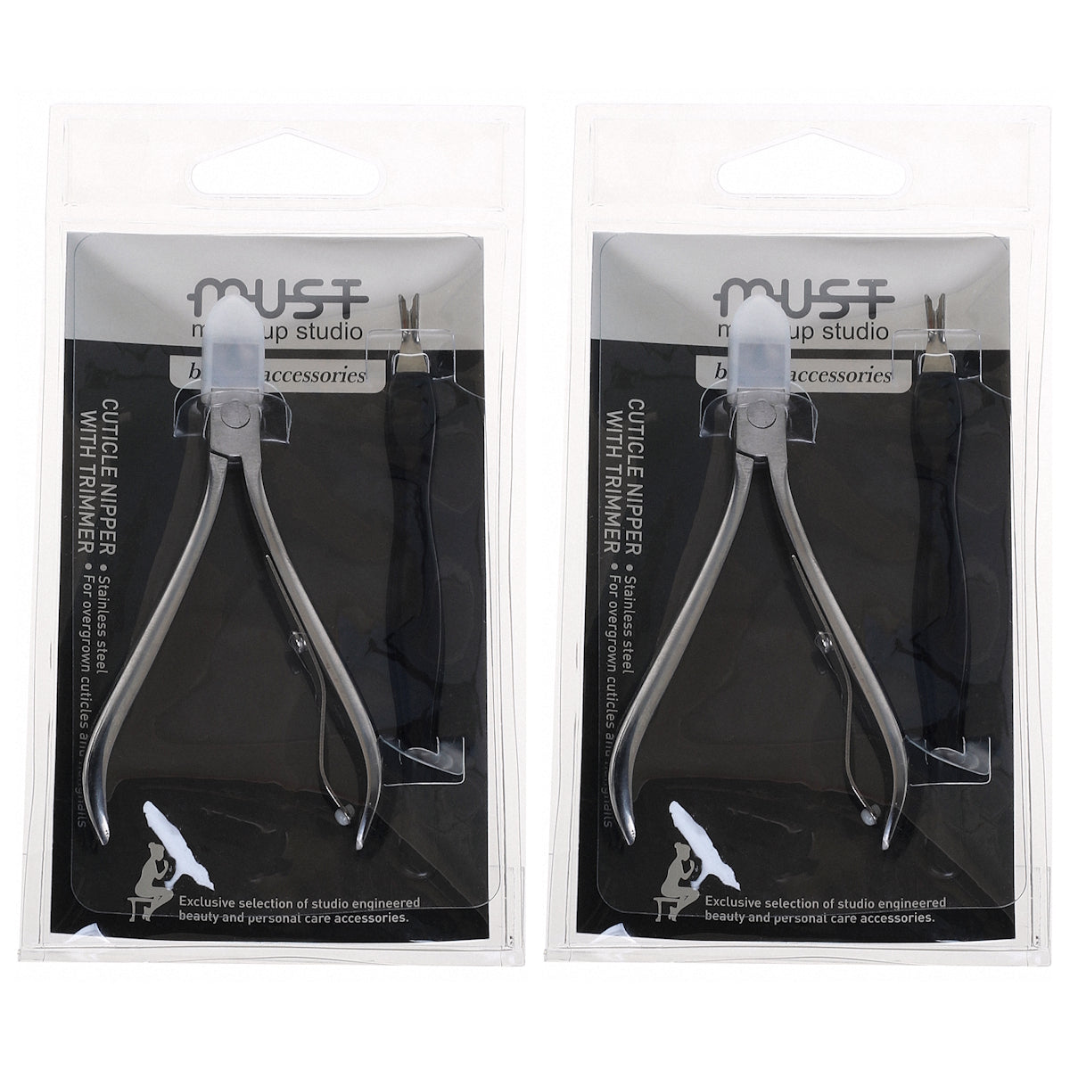 (BUNDLE OF 2) MUST 6423 CUTICLE NIPPER WITH TRIMMER