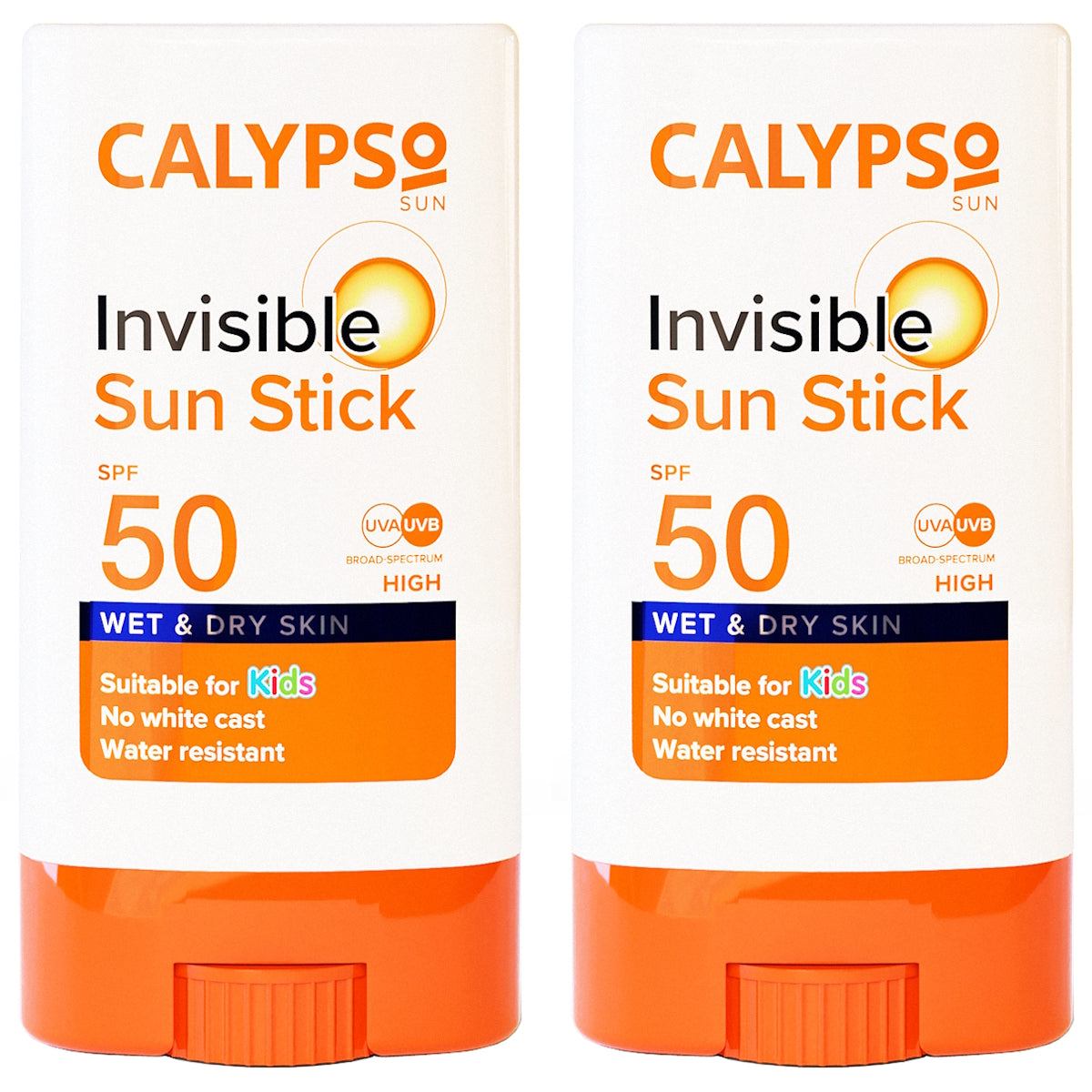 (BUNDLE OF 2) CALYPSO INVISIBLE SUN STICK SPF50 15G