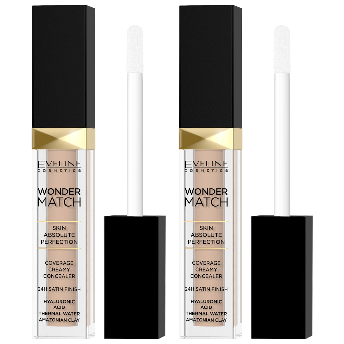 (BUNDLE OF 2) EVELINE WONDER MATCH CONCEALER NO. 15 NATURAL 6.8ML (EXP:04/2027)