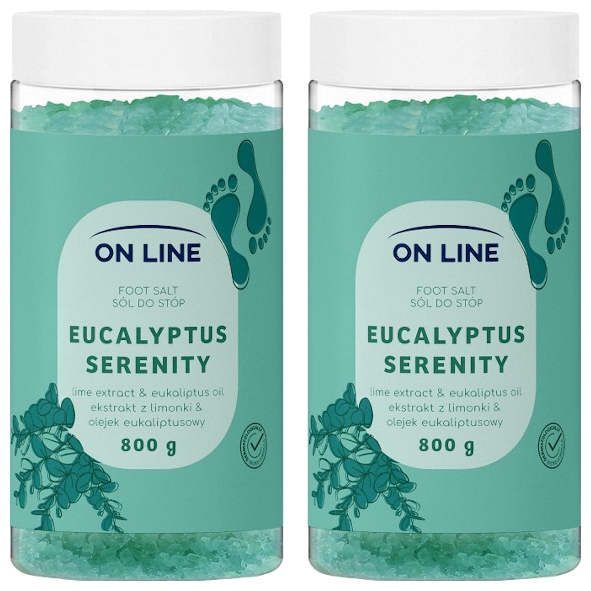 (BUNDLE OF 2) ON LINE FOOT SALT EUCALYPTUS SERENITY 800G