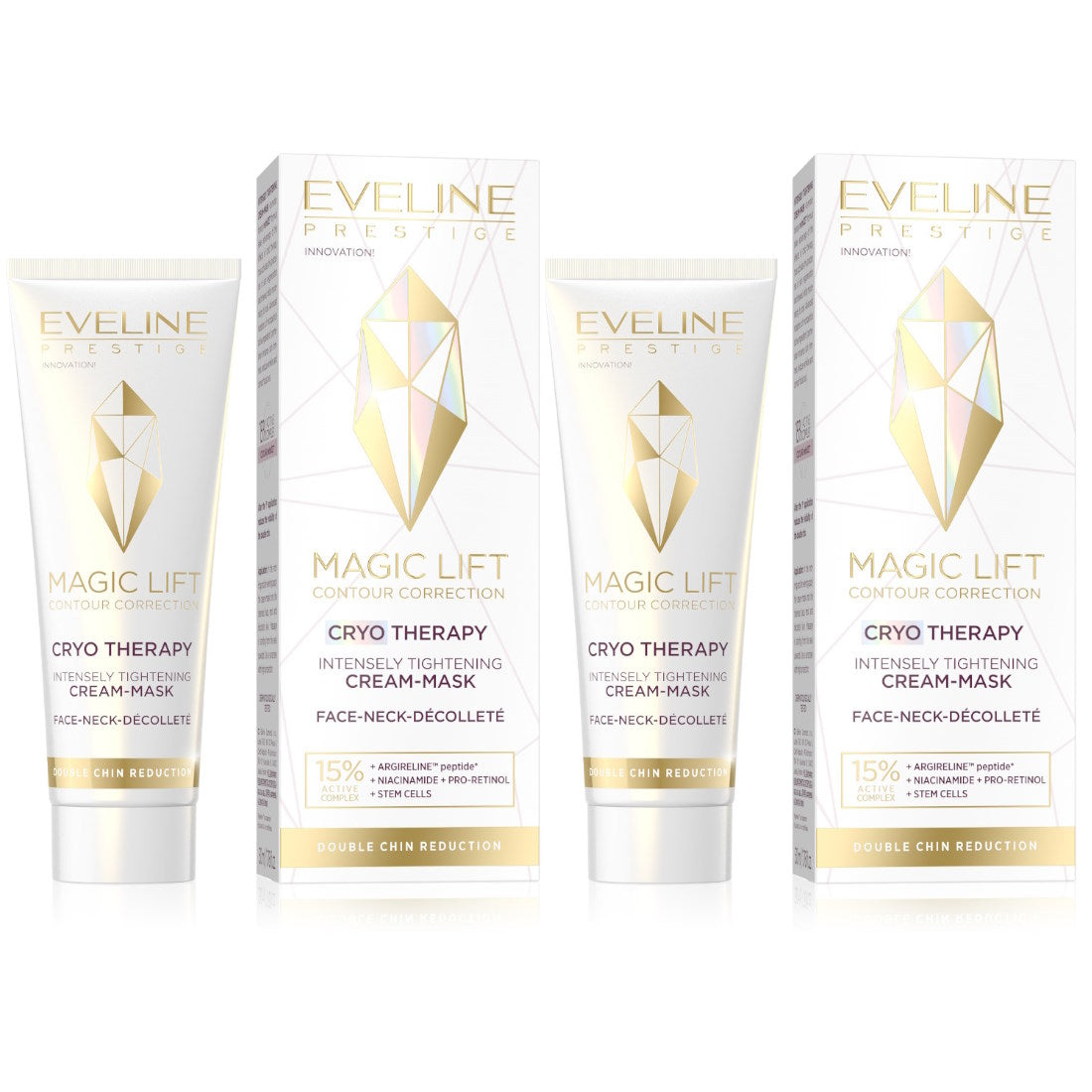 (BUNDLE OF 2) EVELINE MAGIC LIFT CONTOUR CORRECTION CRYO THERAPY CREAM-MASK 50ML (EXP:10/2026)
