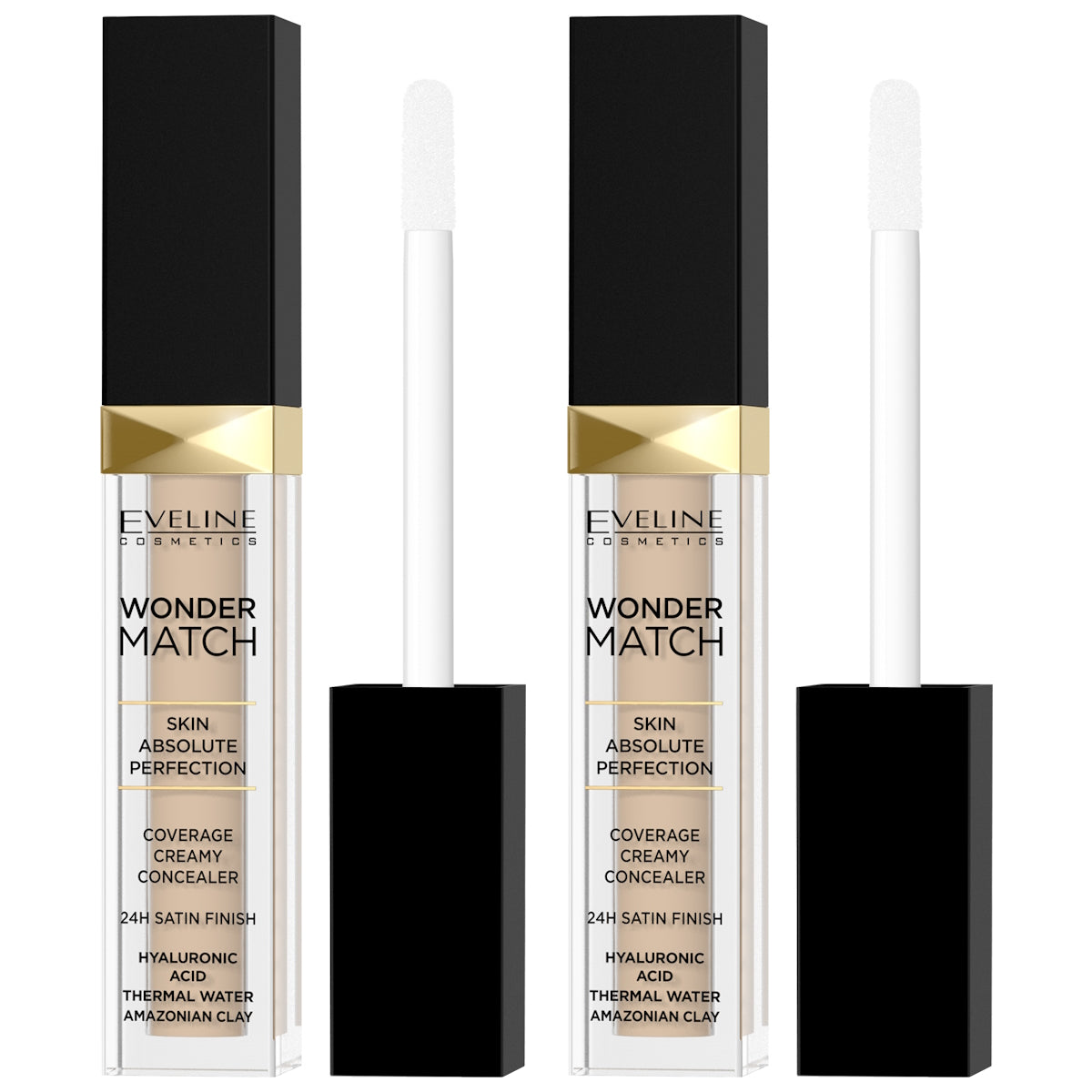 (BUNDLE OF 2) EVELINE WONDER MATCH CONCEALER NO. 25 SAND NUDE 6.8ML