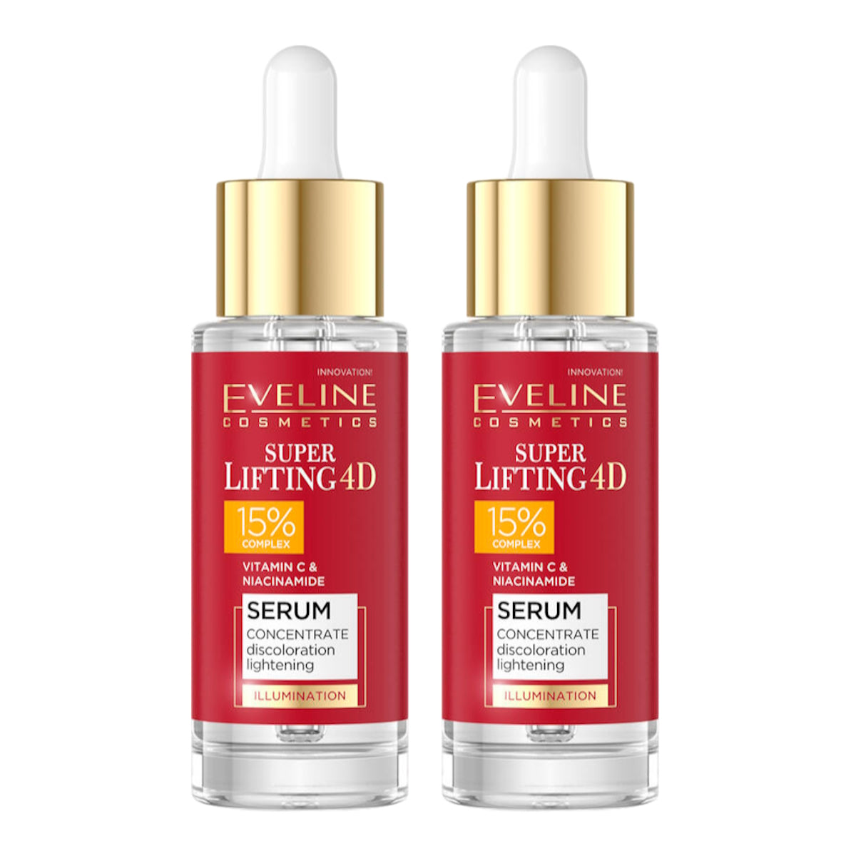 (BUNDLE OF 2) EVELINE SUPER LIFTING 4D SERUM ILLUMINATION 30ML (EXP:03/2027)