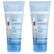 (BUNDLE OF 2)  EVELINE BODY SHOT BALM-SERUM 2% HYALURONIC ACID HYDRATION 200ML (EXP:03/2027)