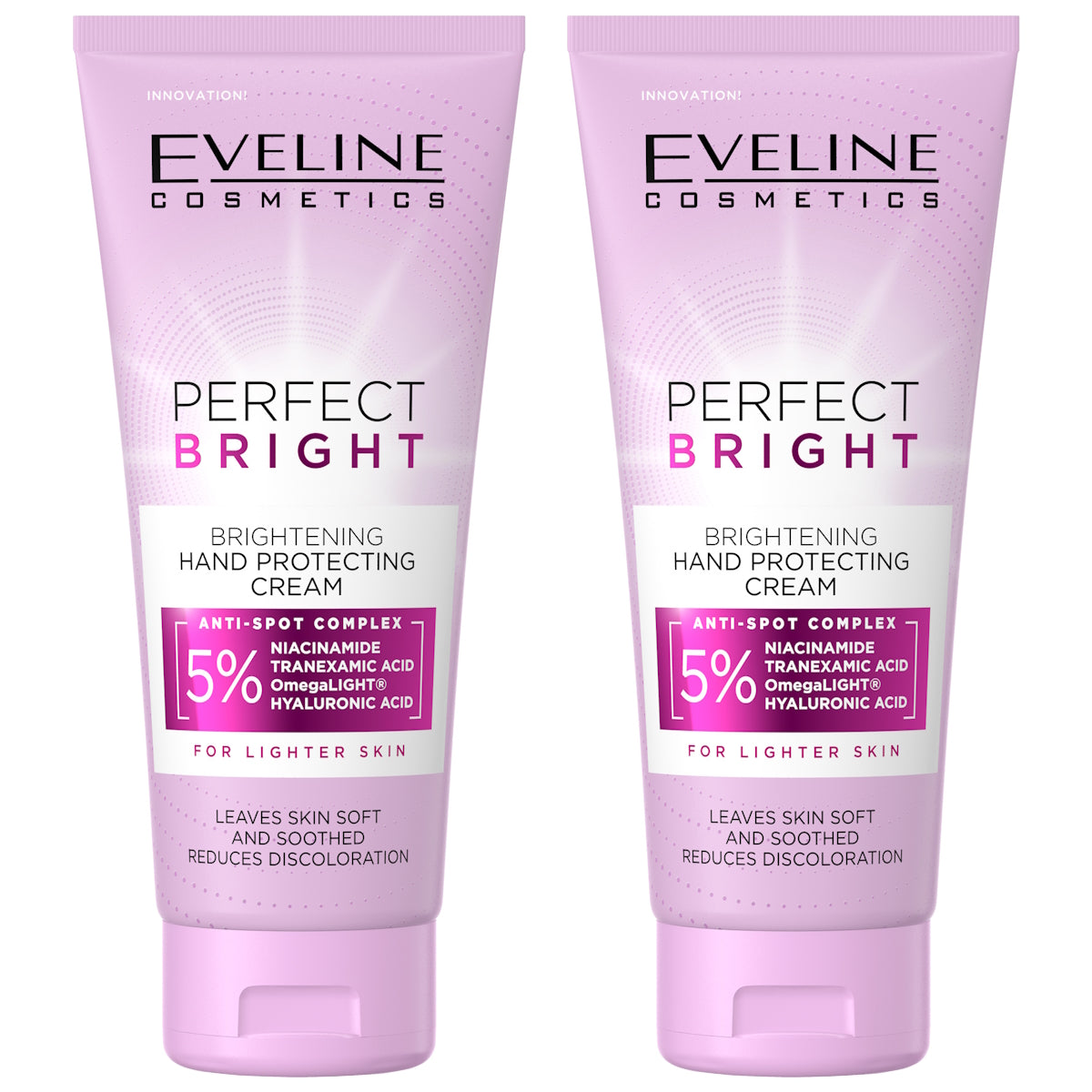 (BUNDLE OF 2) EVELINE PERFECT BRIGHT BRIGHTENING HAND PROTECTING CREAM 100ML