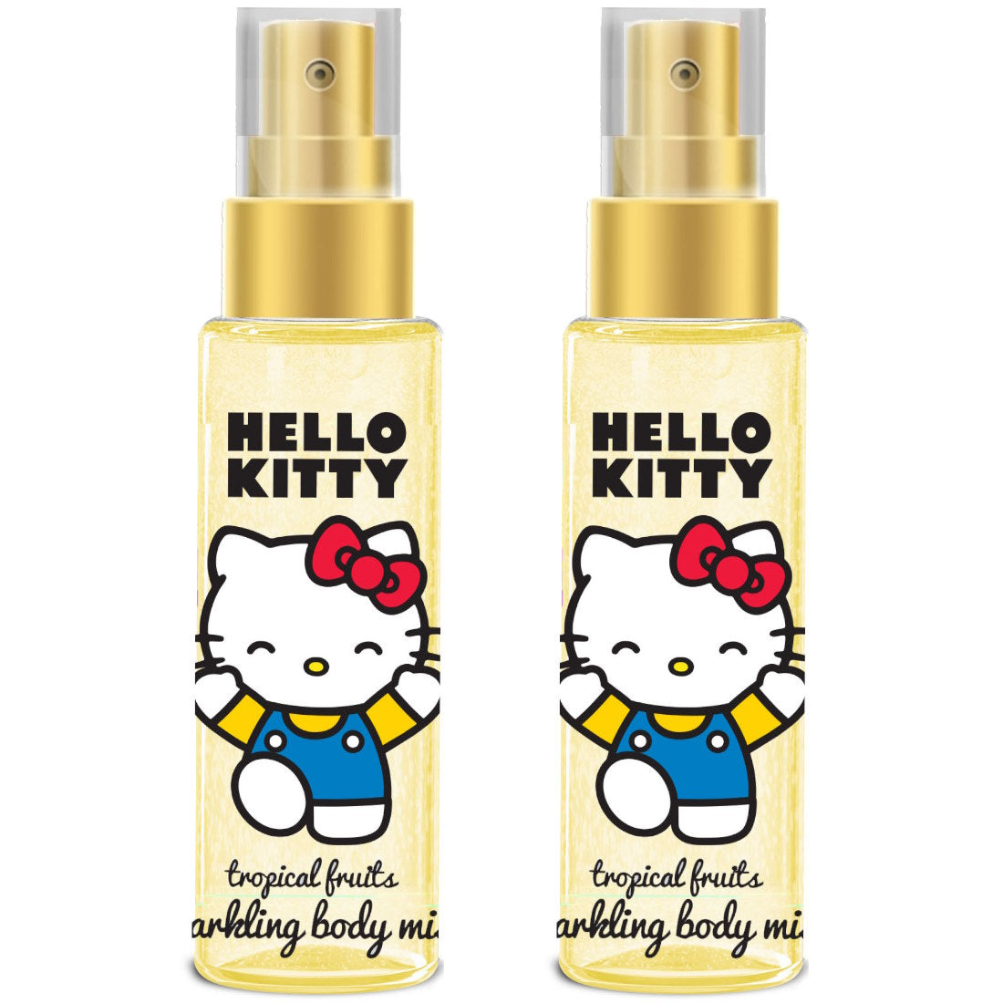 (BUNDLE OF 2) BI-ES HELLO KITTY TROPICAL FRUITS SPARKLING BODY MIST 100ML (EXP:02/2027)