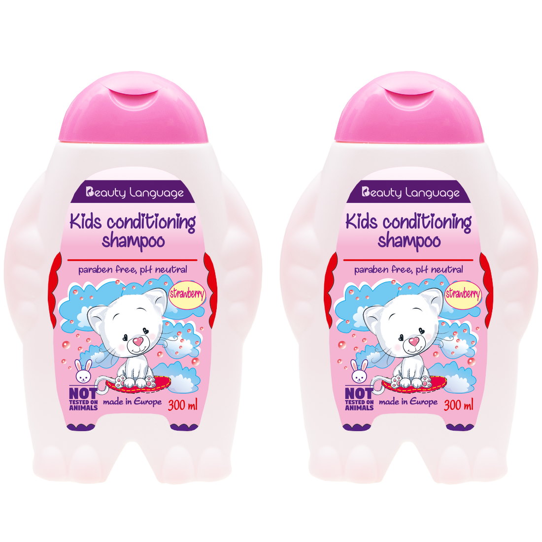 BL KIDS CONDITIONING SHAMPOO STRAWBERRY 300ML X 2