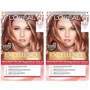 (Bundle of 2) L'Oreal Excellence Fashion 8.22 Intense Rose Gold