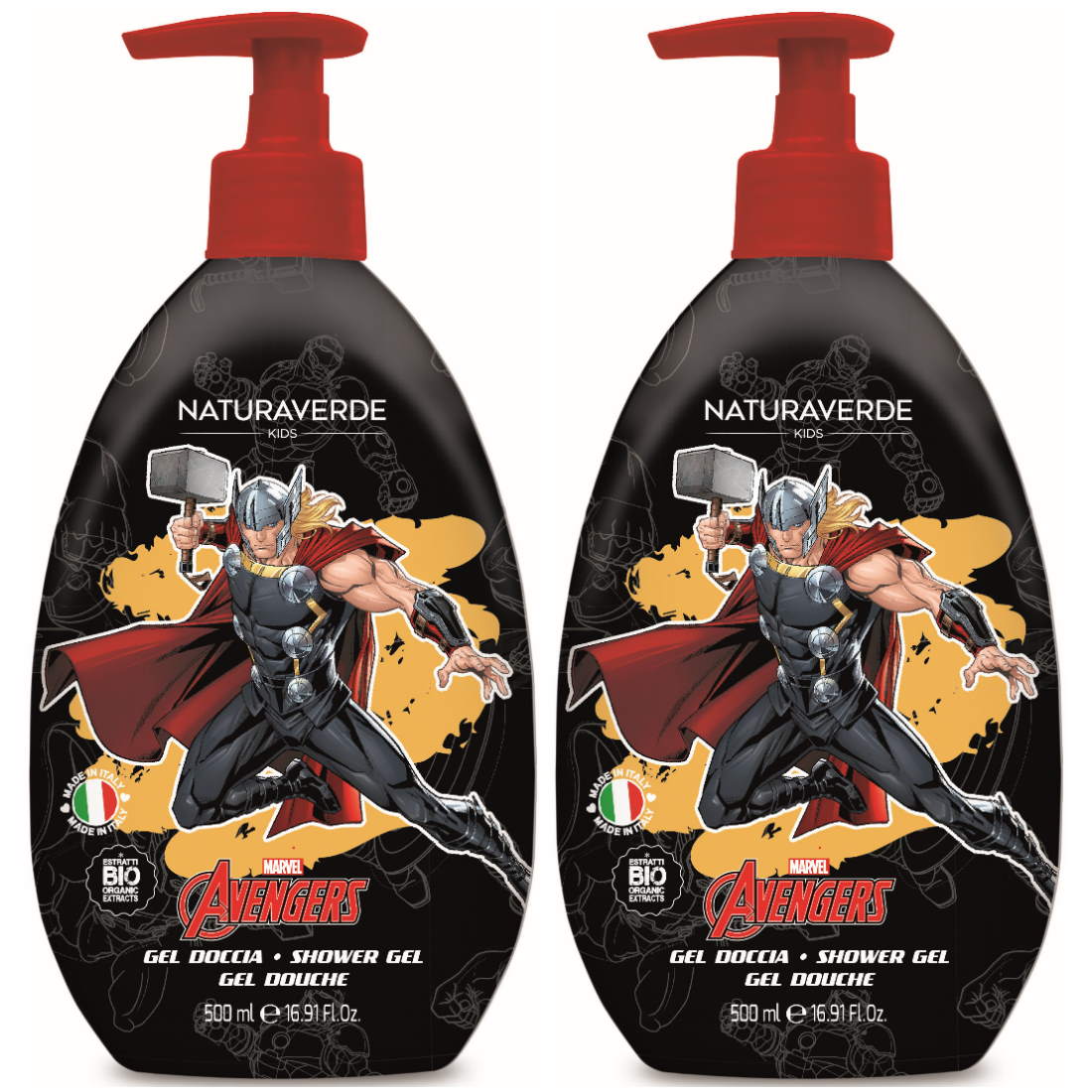 (BUNDLE OF 2) NATURAVERDE AVENGERS SHOWER GEL 500ML