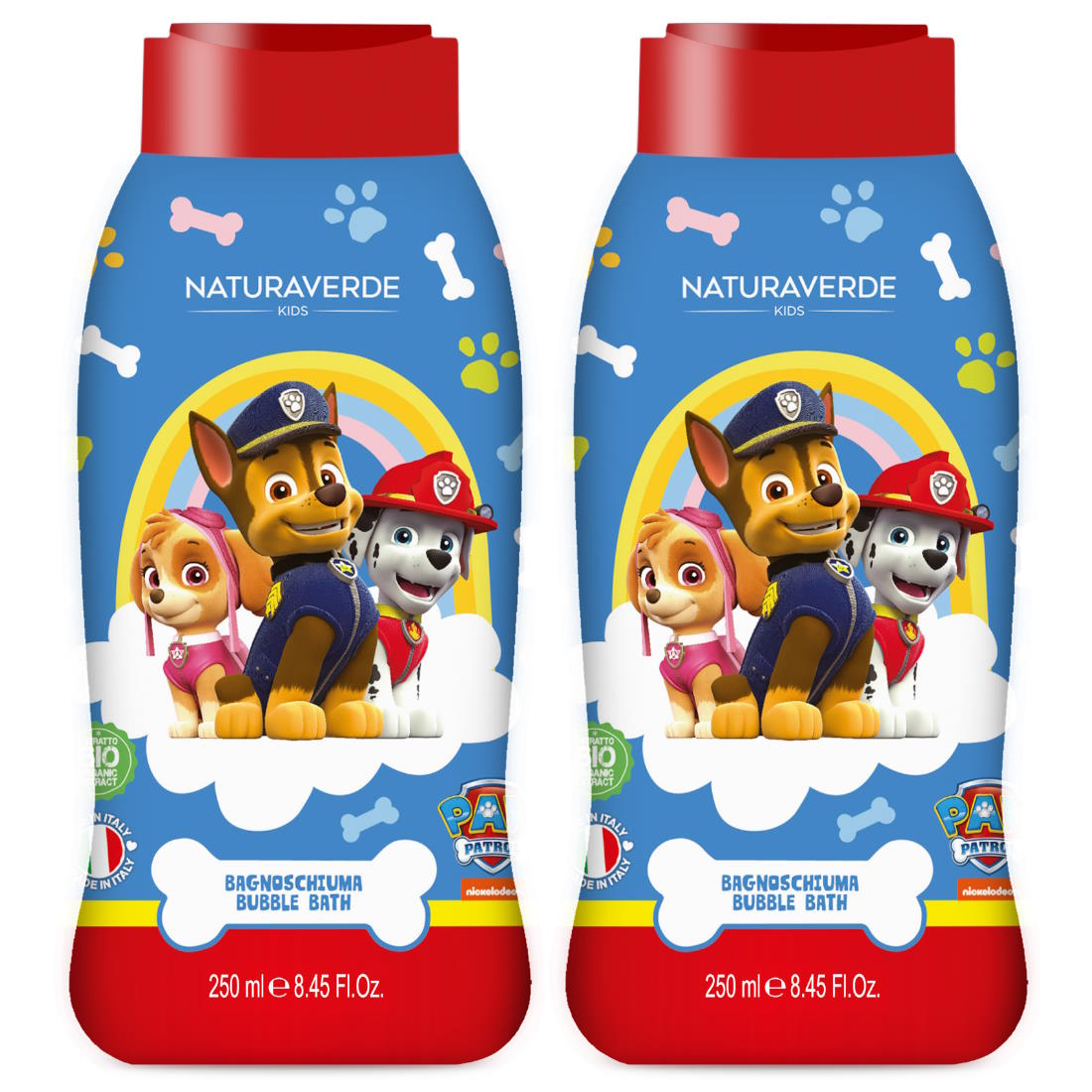 (BUNDLE OF 2) NATURAVERDE PAW PATROL BUBBLE BATH 250ML