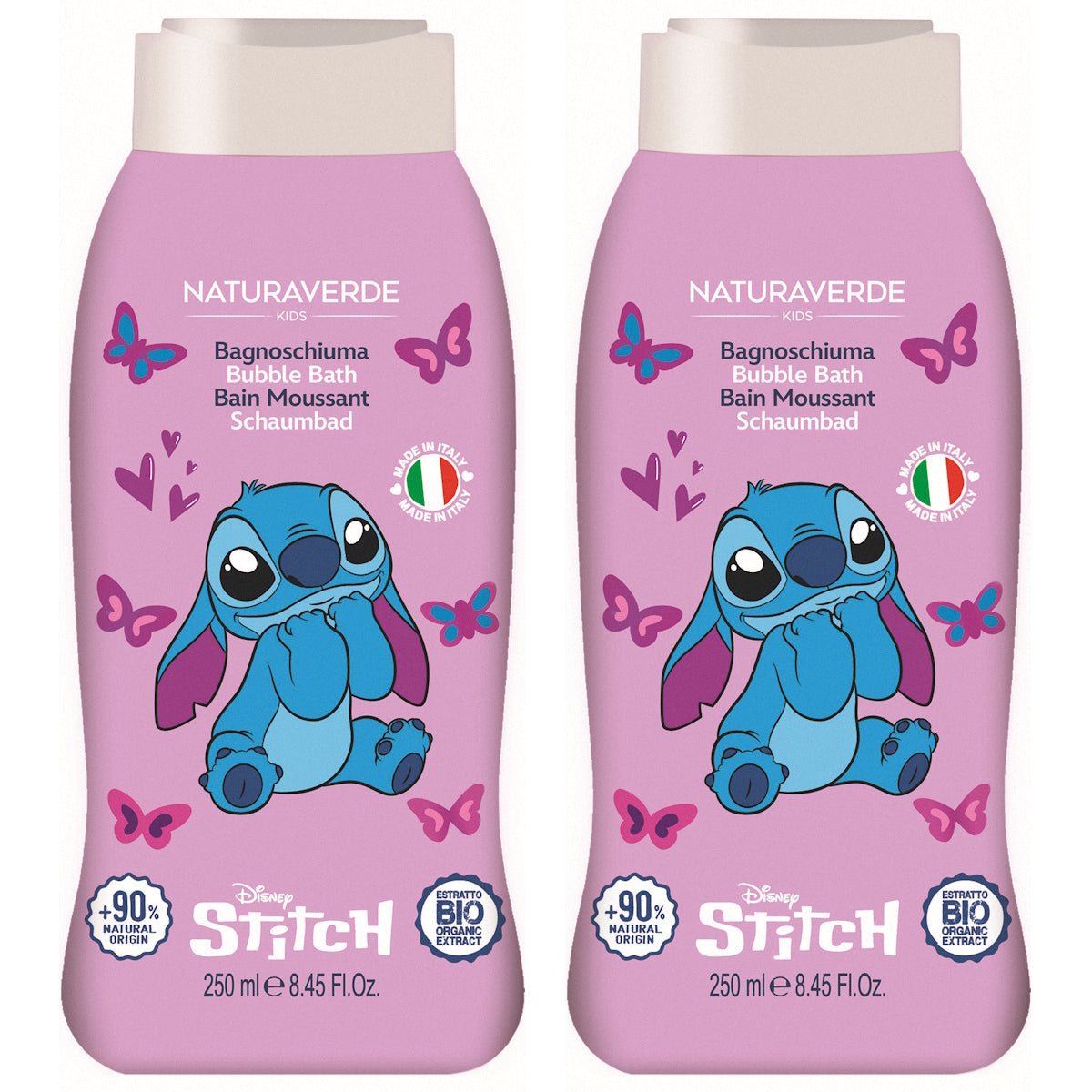 (BUNDLE OF 2) NATURAVERDE STITCH BUBBLE BATH 250ML