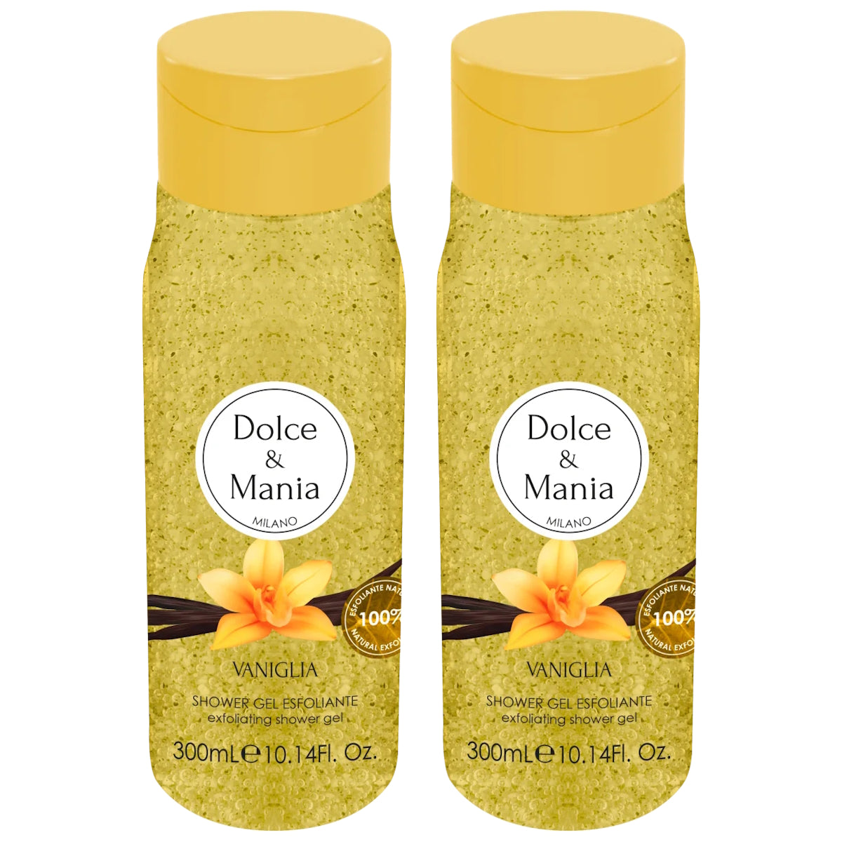 (BUNDLE OF 2) DOLCE & MANIA VANILLA SHOWER GEL SCRUB 300ML