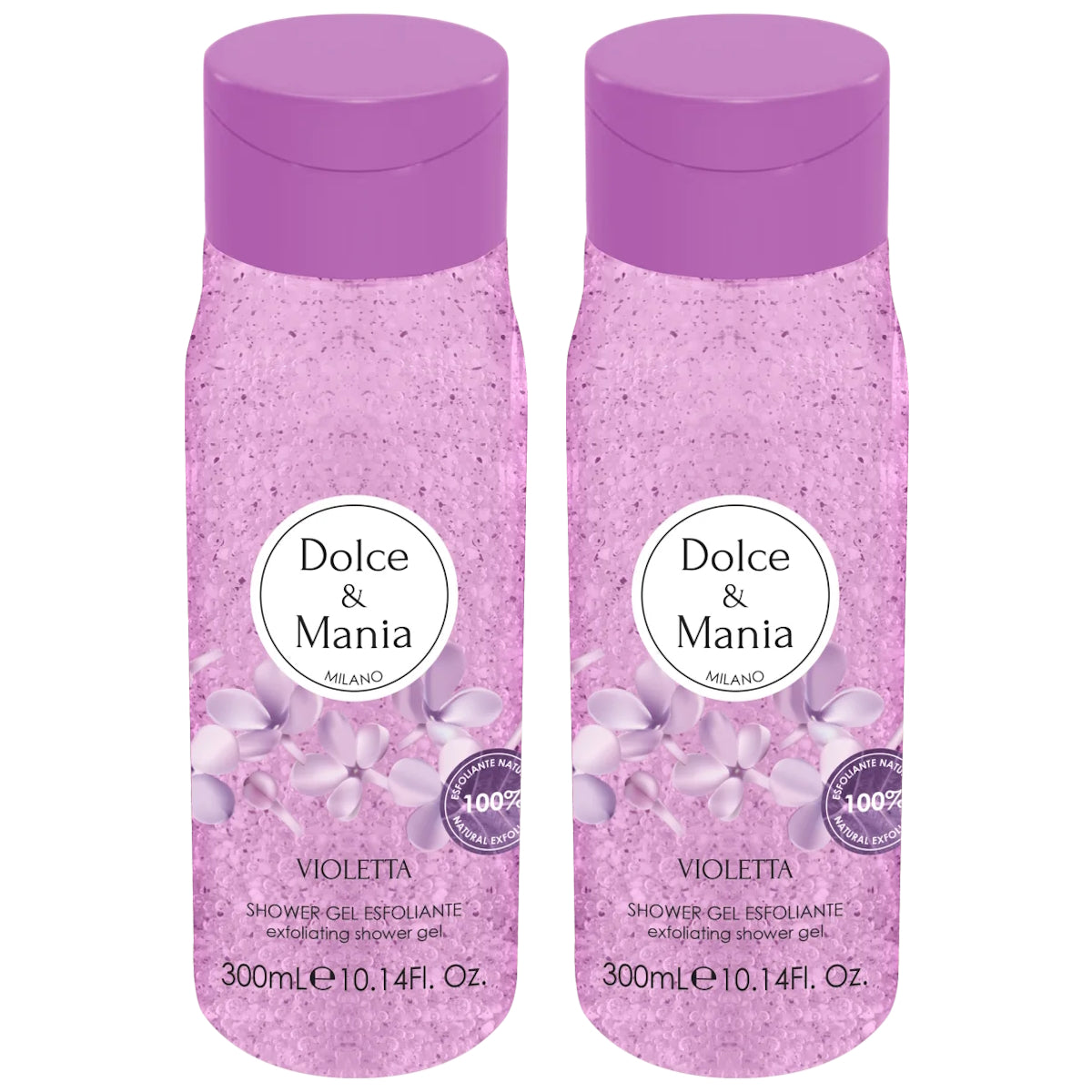 (BUNDLE OF 2) DOLCE & MANIA VIOLET SHOWER GEL SCRUB 300ML