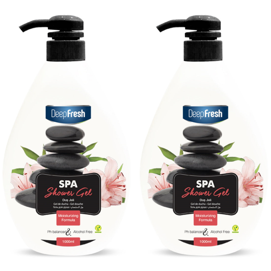 (BUNDLE OF 2) DEEP FRESH SHOWER GEL SPA 1000ML