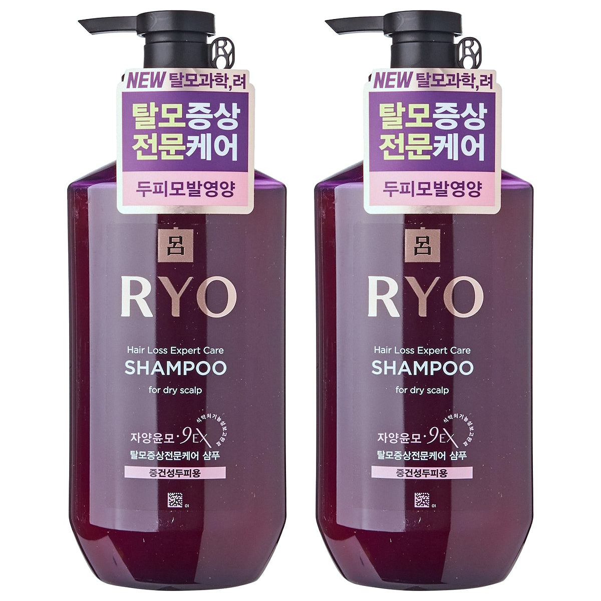 (BUNDLE OF 2) RYO HAIR LOSS EXPERT CARE SHAMPOO FOR DRY SCALP 400ML
