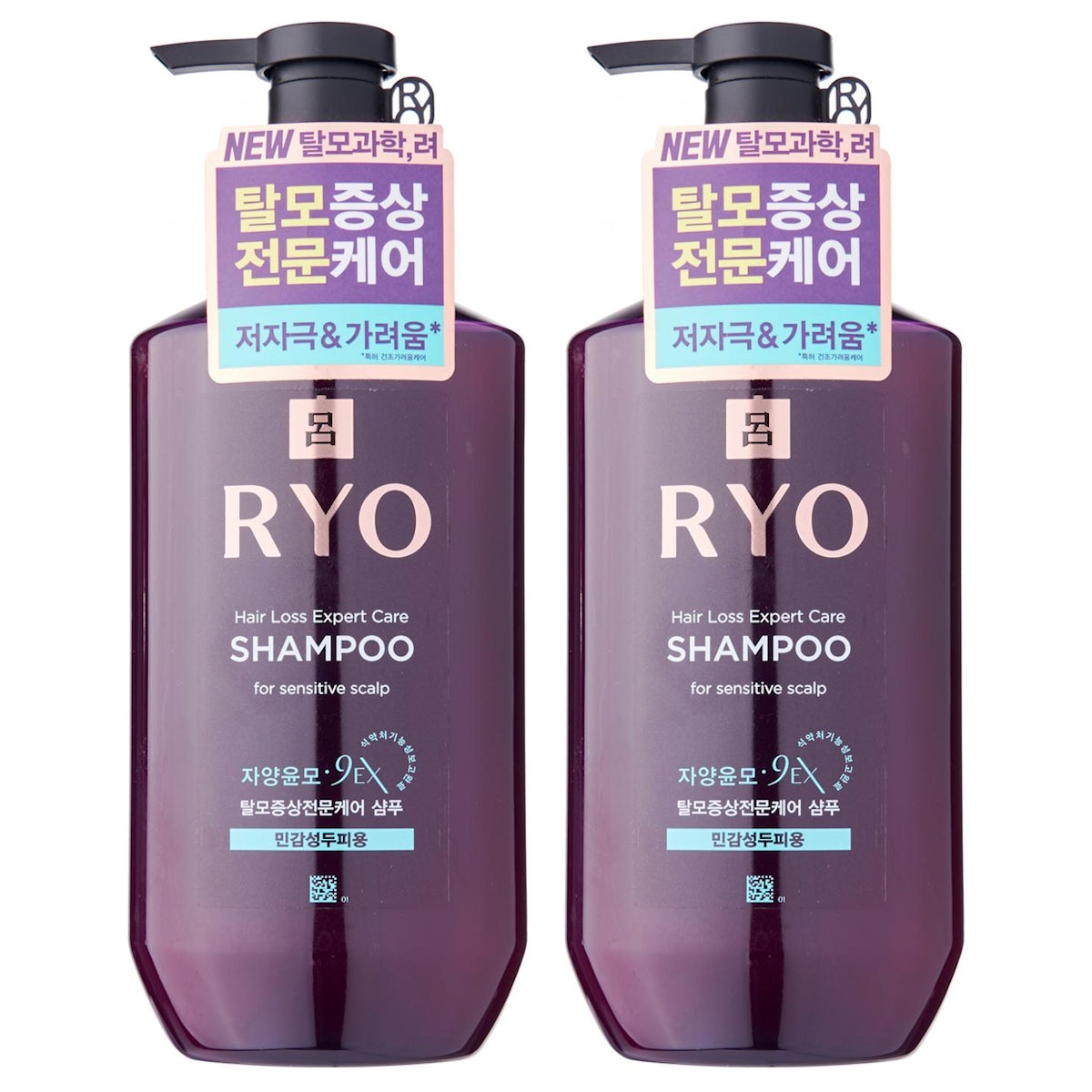 (BUNDLE OF 2) RYO HAIR LOSS EXPERT CARE SHAMPOO SENSITIVE SCALP 400ML
