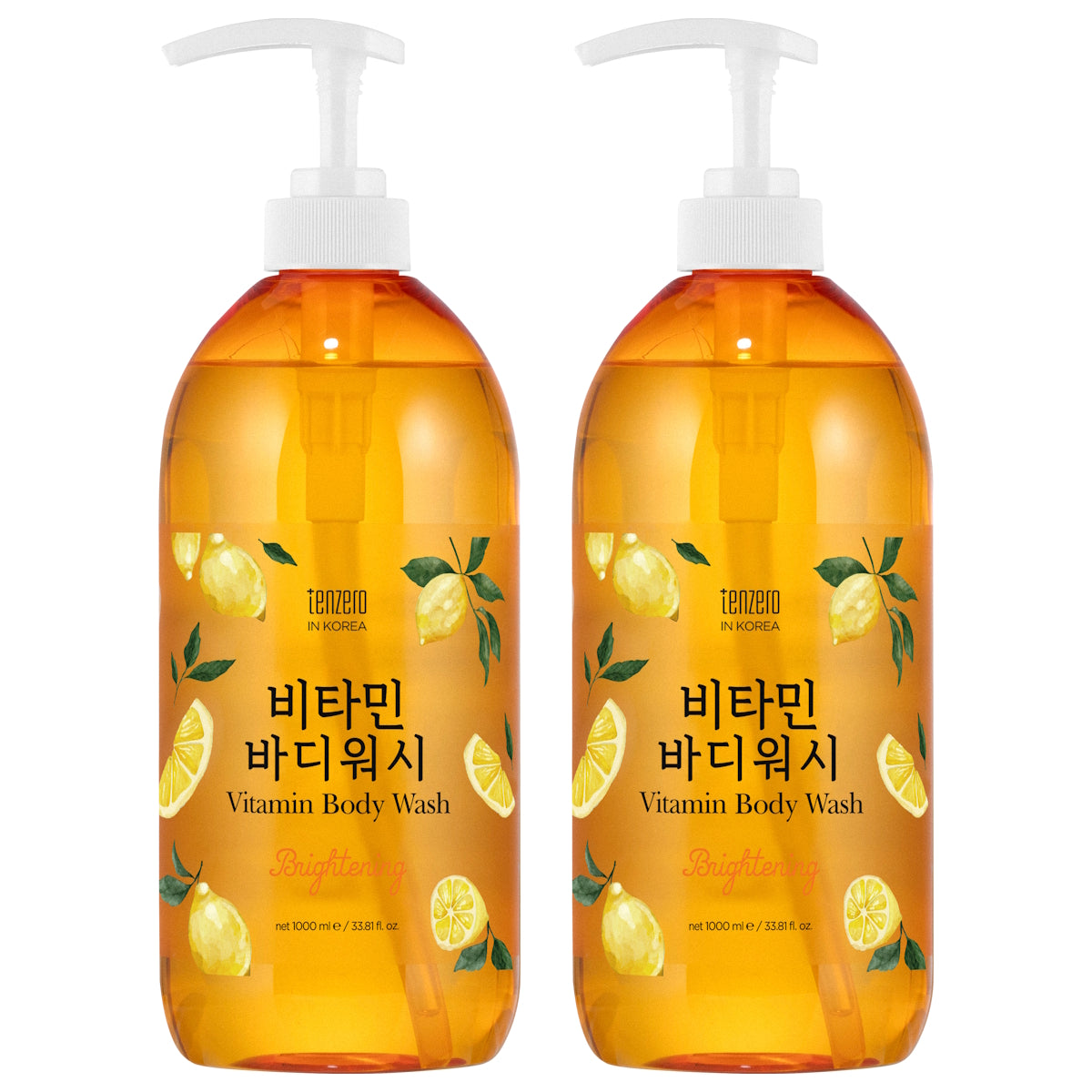 (BUNDLE OF 2) TENZERO VITAMIN BRIGHTENING BODY WASH 1000ML