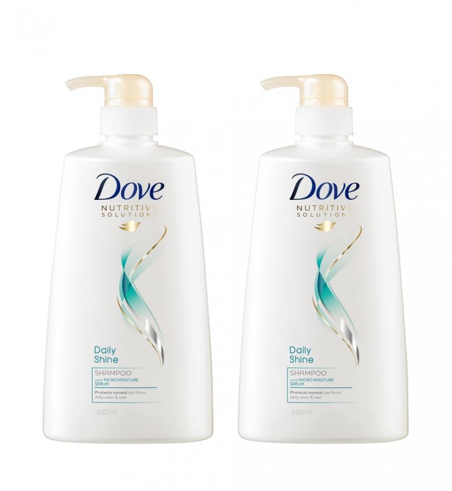 (BUNDLE OF 2) DOVE SHAMPOO DAILY SHINE 680ML