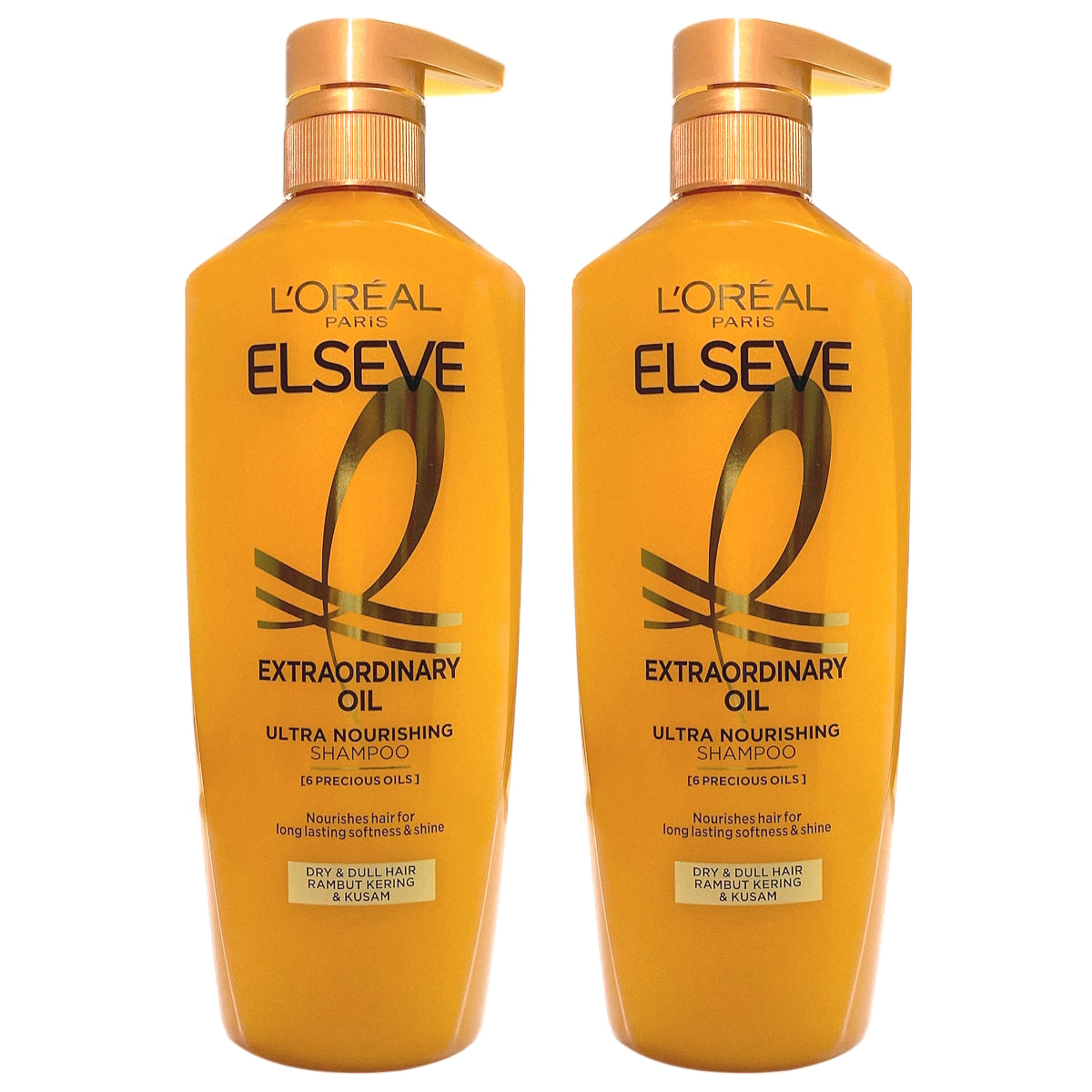 (BUNDLE OF 2) L'OREAL PARIS EXTRAORDINARY OIL ULTRA NOURISHING SHAMPOO 620ML
