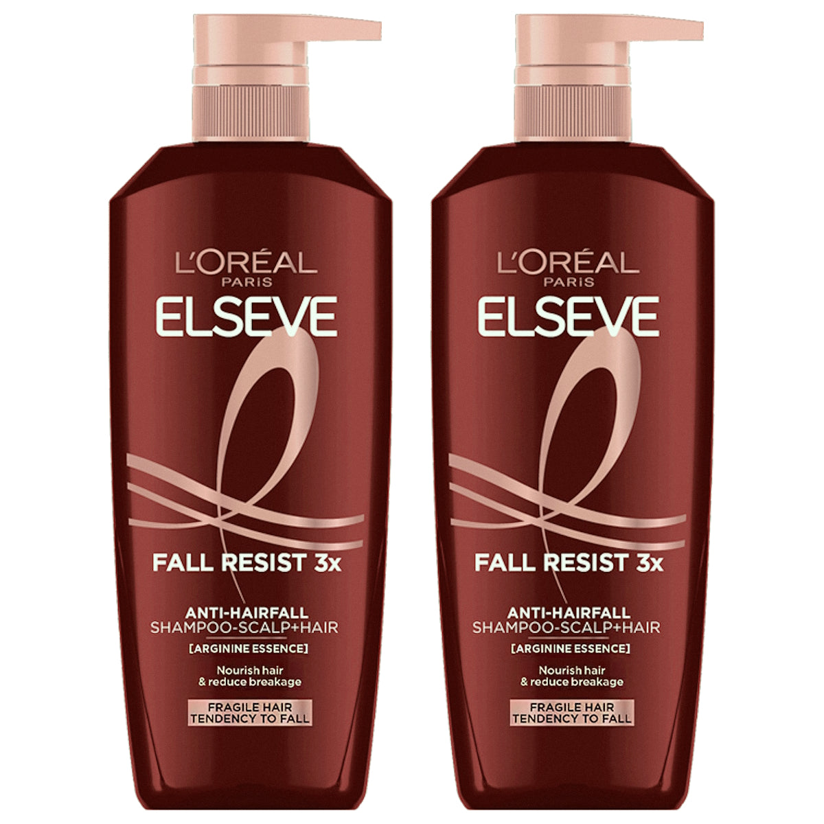 (BUNDLE OF 2) L'OREAL PARIS FALL RESIST 3X ANTI-HAIRFALL SHAMPOO 620ML (EXP: 11/2027)