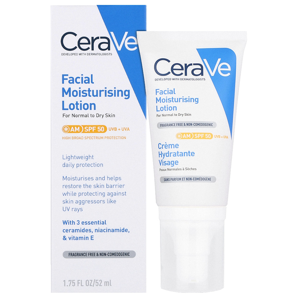 CERAVE AM FACIAL MOISTURISING LOTION SPF50 52ML