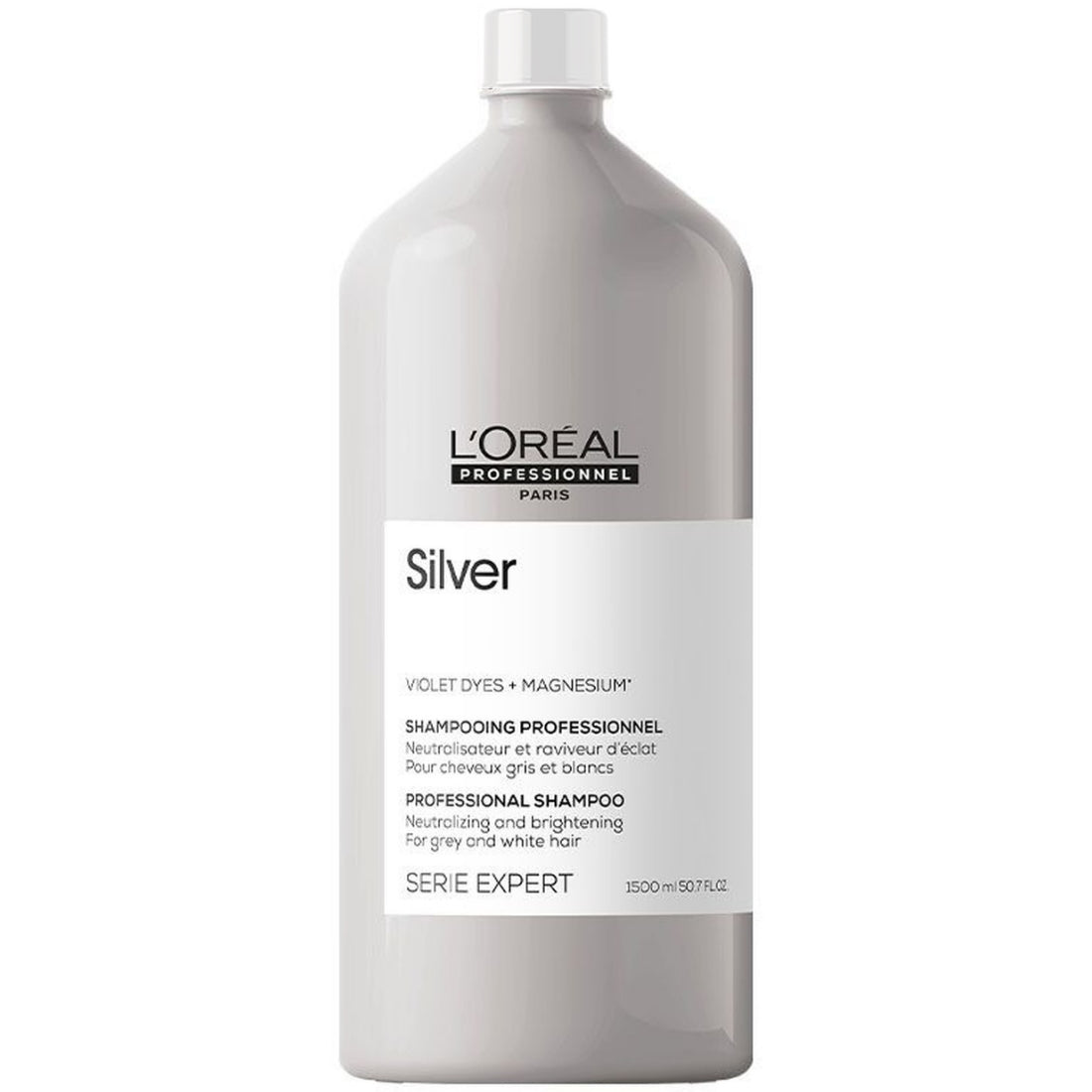 L'OREAL SERIE EXPERT SILVER VIOLET DYES + MAGNESIUM SHAMPOO 1500ML