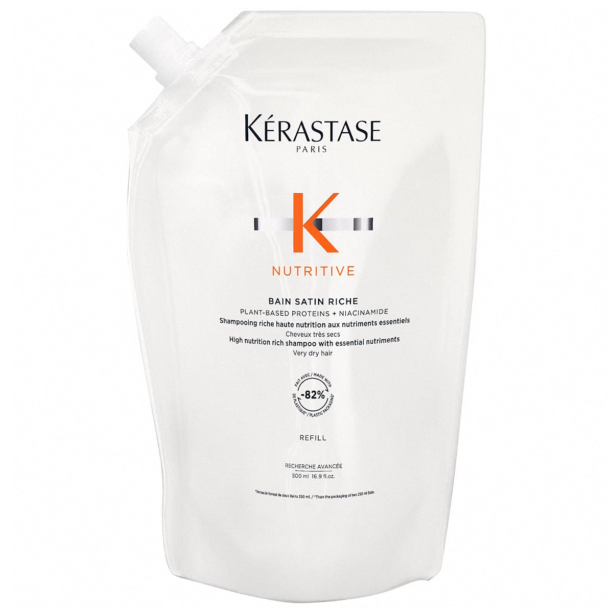 KERASTASE NUTRITIVE BAIN SATIN RICHE SHAMPOO REFILL 500ML