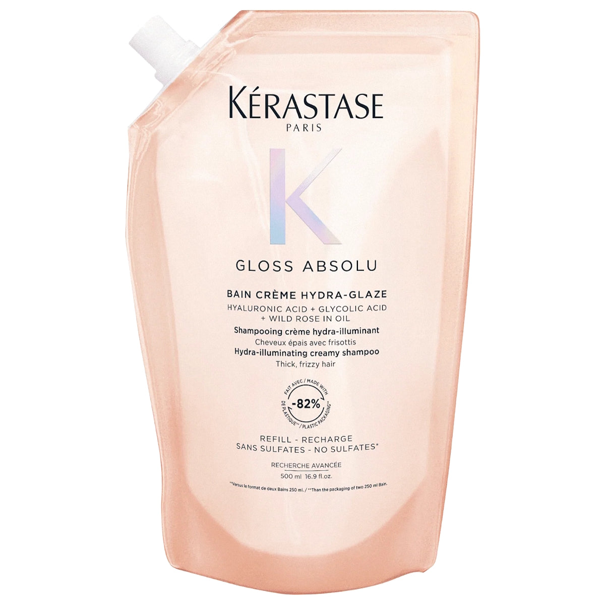 KERASTASE GLOSS ABSOLU BAIN CREME HYDRA-GLAZE SHAMPOO REFILL 500ML