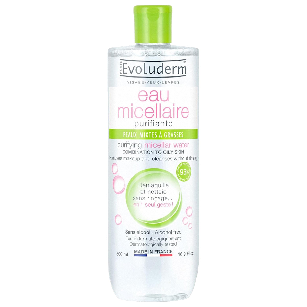 EVOLUDERM MICELLAR CLEANSING WATER 500ML