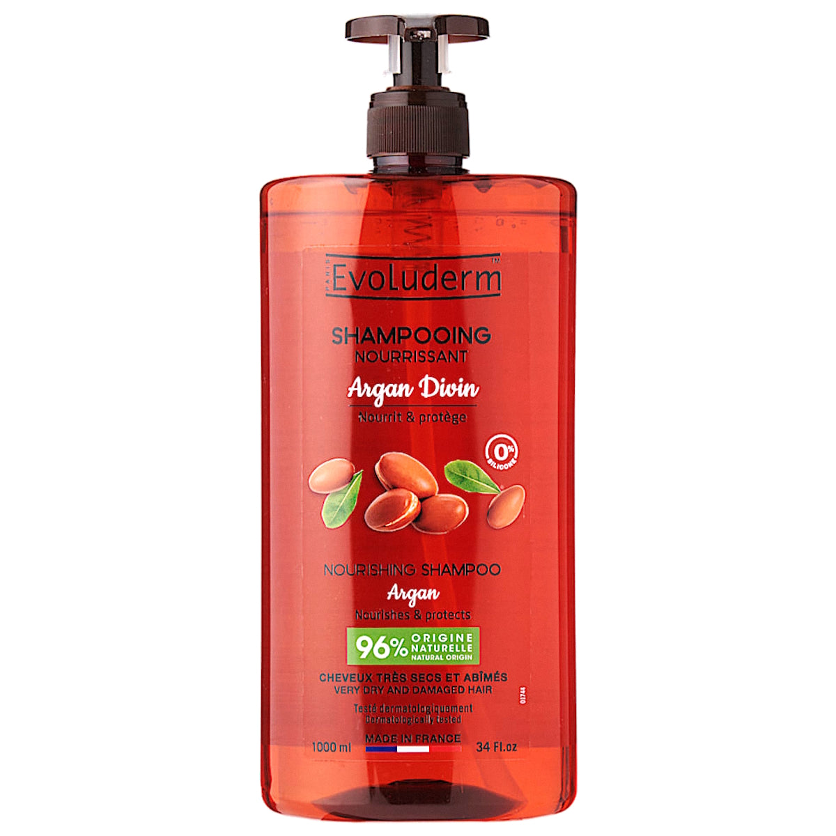EVOLUDERM ARGAN NOURISHING SHAMPOO 1L