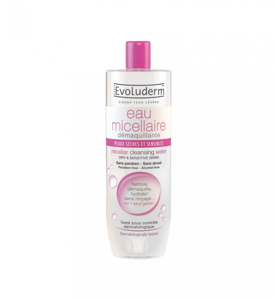 EVOLUDERM MICELLAR CLEANSING WATER DRY & SENSITIVE SKINS 250ML
