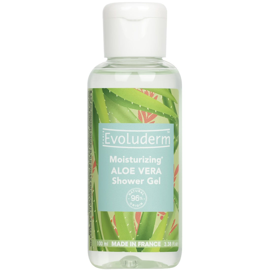 EVOLUDERM MOISTURIZING ALOE VERA SHOWER GEL 100ML