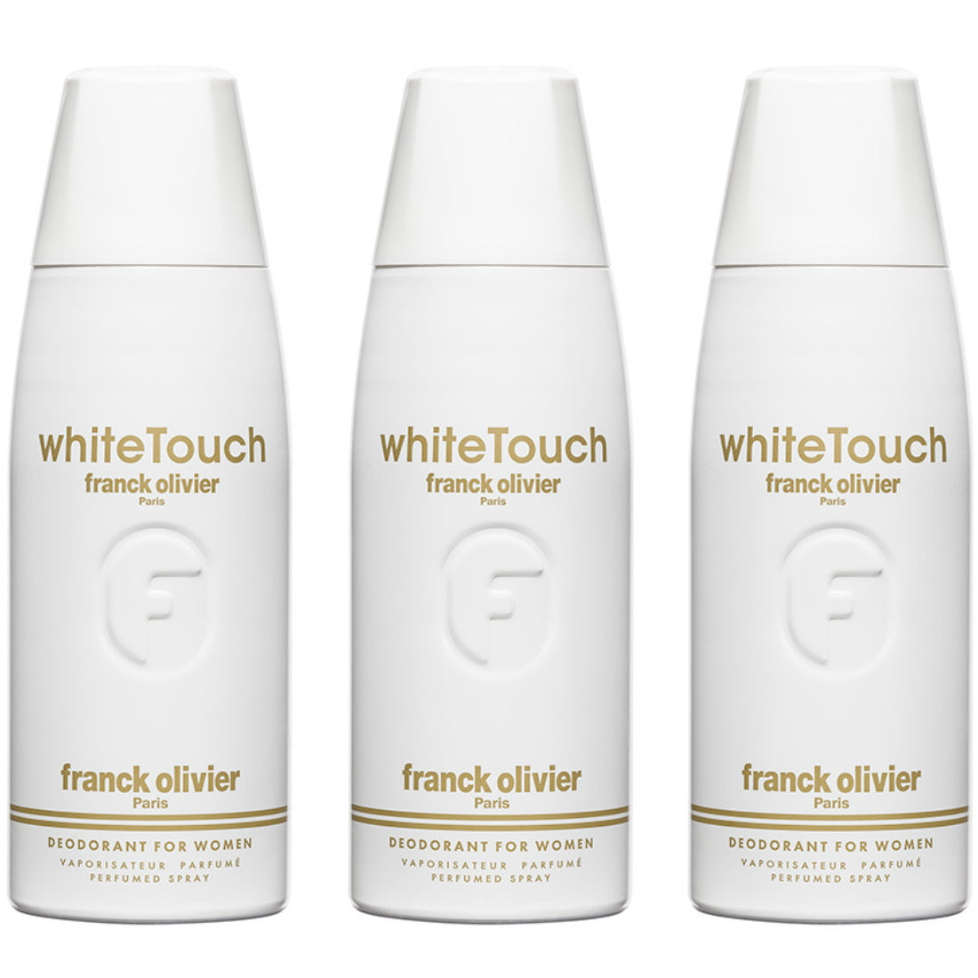 (BUNDLE OF 3) FRANCK OLIVIER WHITE TOUCH DEODORANT SPRAY FOR WOMEN 250ML