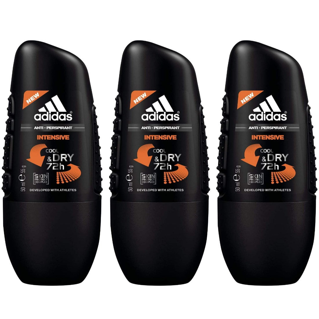 (BUNDLE OF 3) ADIDAS ROLL ON INTENSIVE COOL & DRY 50ML
