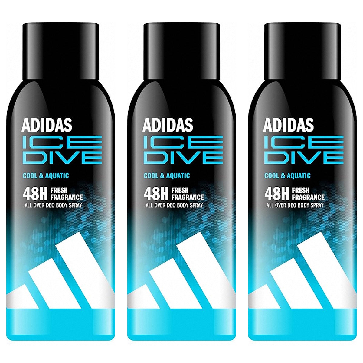 (BUNDLE OF 3) ADIDAS DEODORANT SPRAY ICE DIVE 150ML