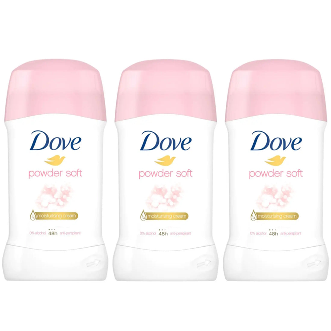 (BUNDLE OF 3) DOVE DEODORANT STICK POWDER SOFT 40G
