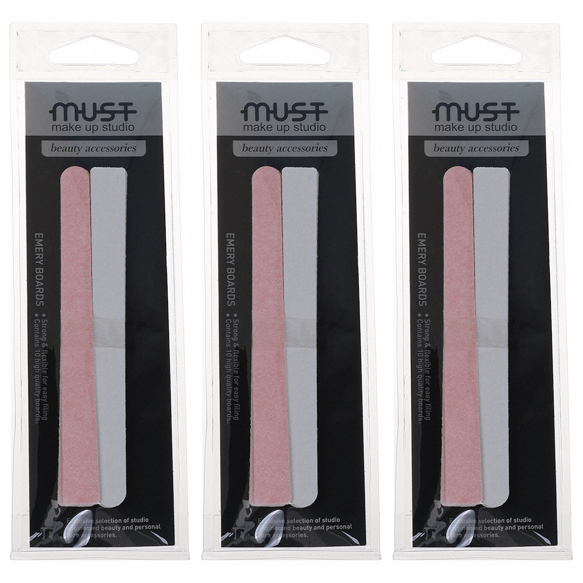 (BUNDLE OF 3) MUST 6429 EMERY BOARD 10PCS