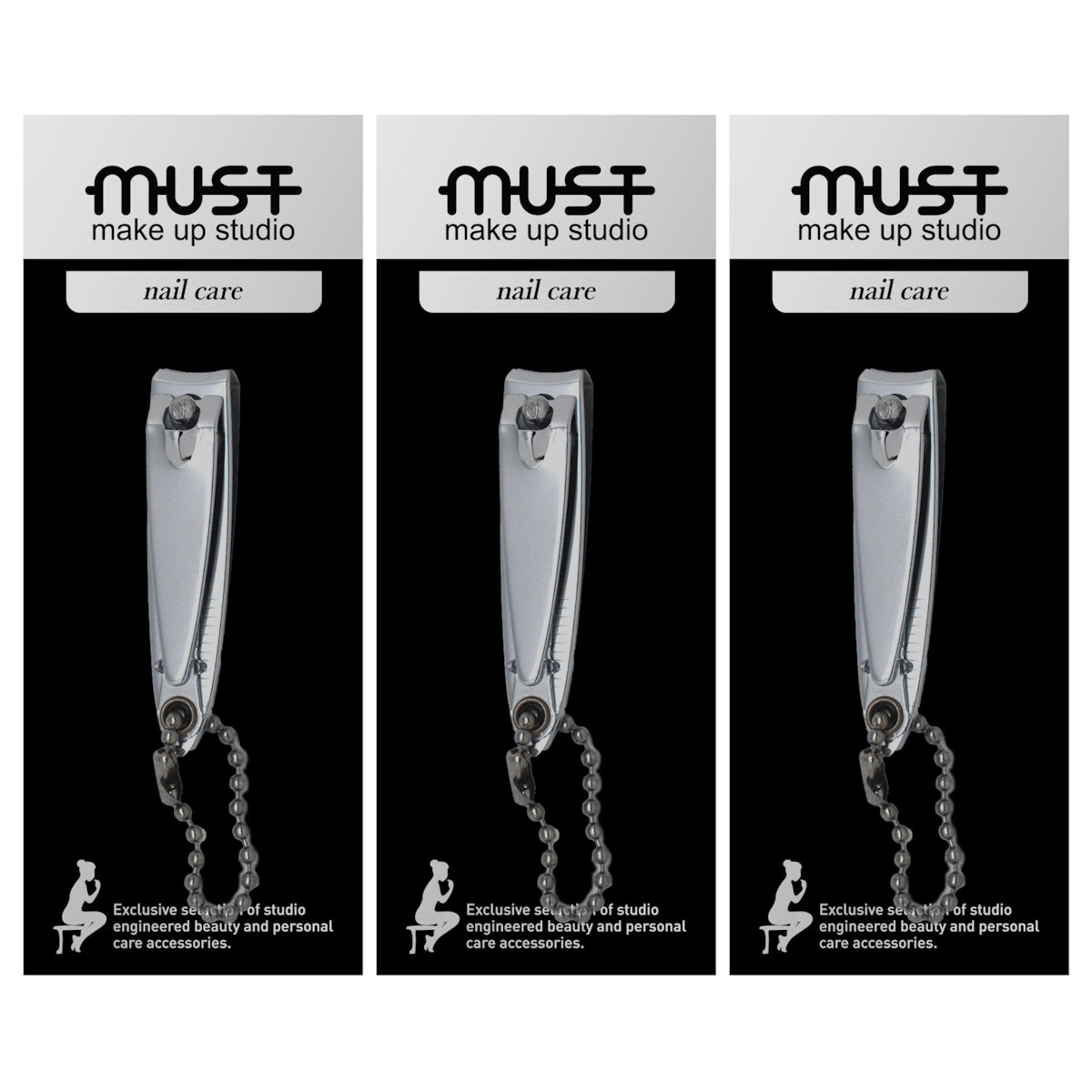 (BUNDLE OF 3) MUST 6394 NAIL CLIPPER WITH FILE