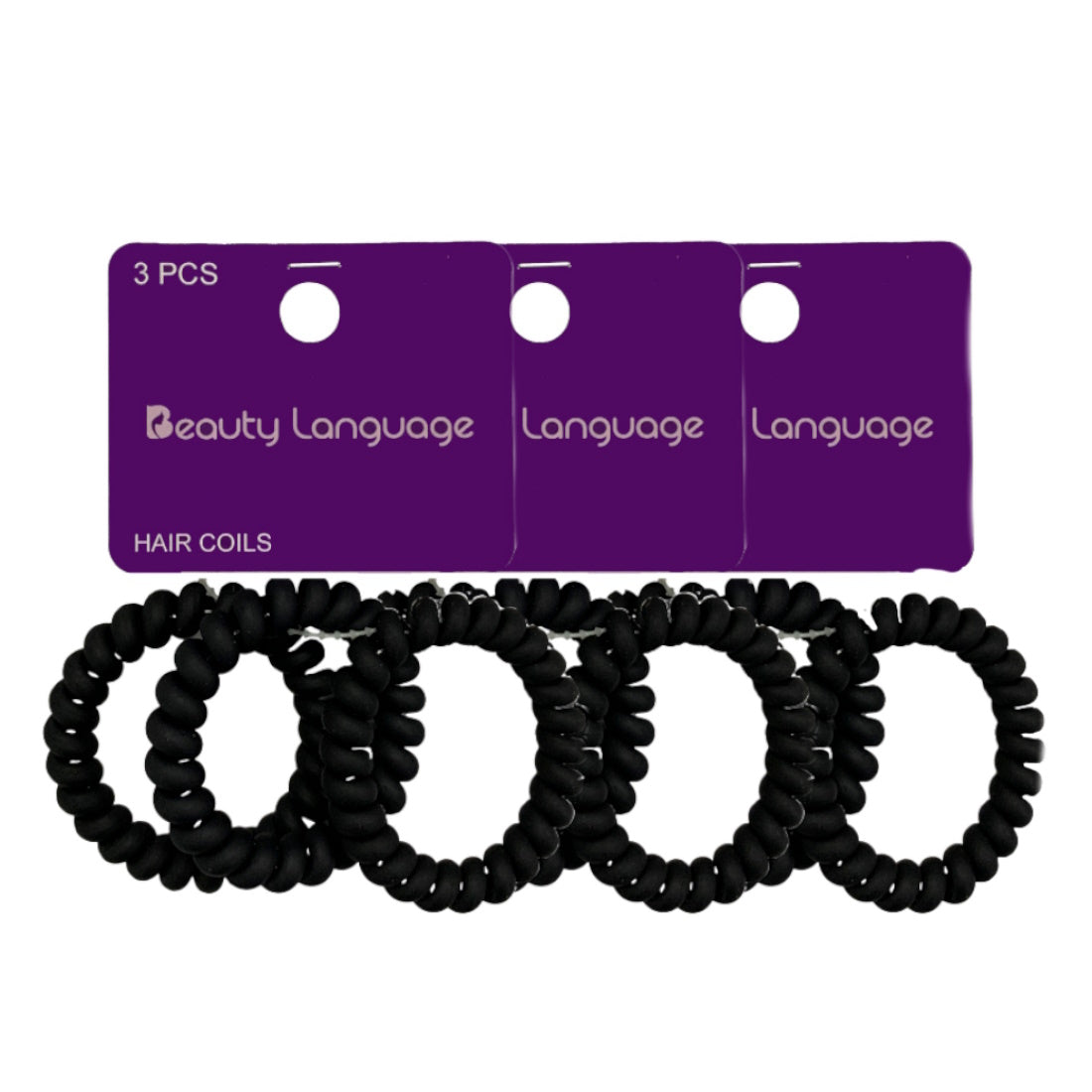 (BUNDLE OF 3) BL0055  BLACK HAIR COILS (3 PCS)