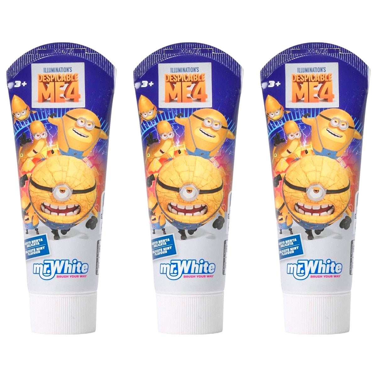 (BUNDLE OF 3) MR WHITE MINIONS TOOTHPASTE 75ML