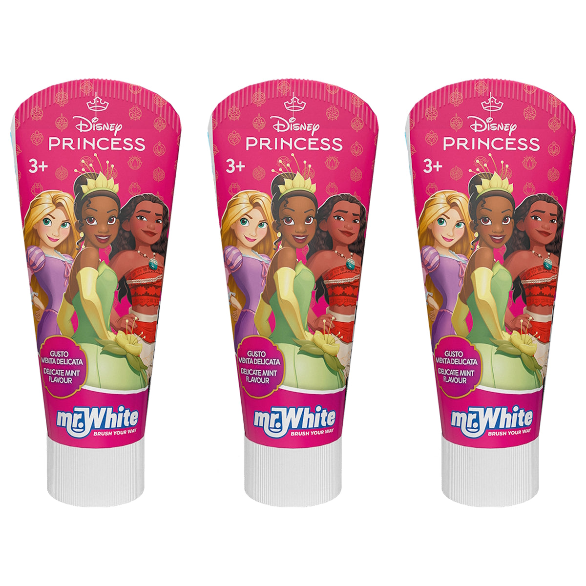 (BUNDLE OF 3) MR WHITE DISNEY PRINCESS TOOTHPASTE 75ML