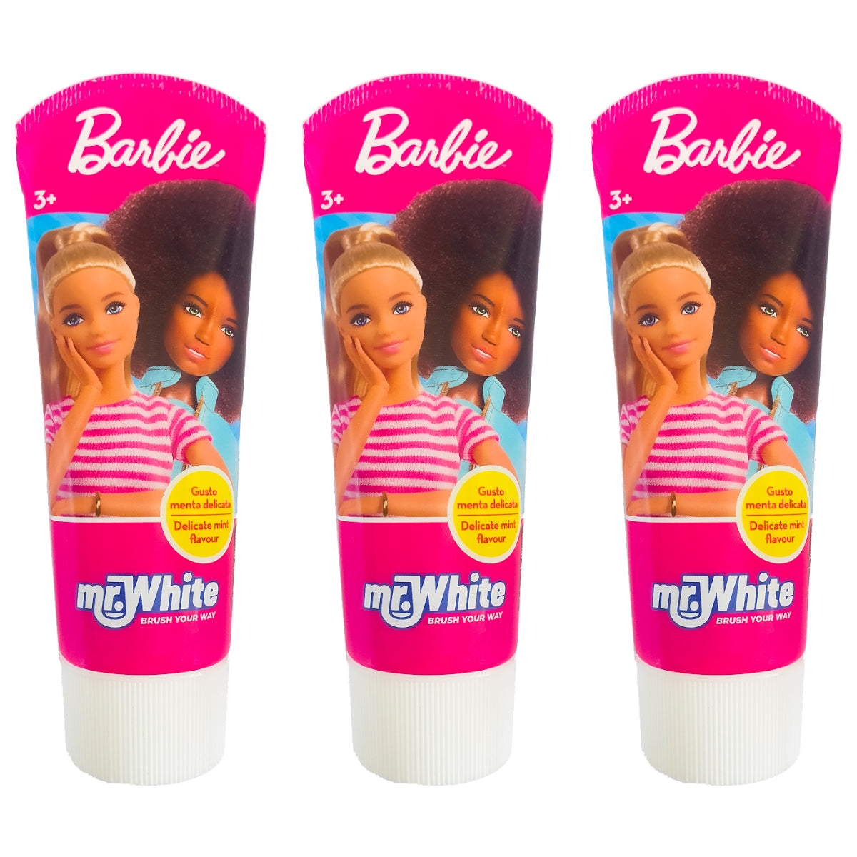 (BUNDLE OF 3) MR WHITE BARBIE TOOTHPASTE 75ML