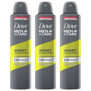 (BUNDLE OF 3) DOVE MEN+CARE DEODORANT SPRAY SPORT ACTIVE+FRESH 250ML