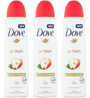 (BUNDLE OF 3) DOVE APPLE & WHITE TEA SCENT DEODORANT SPRAY 250ML