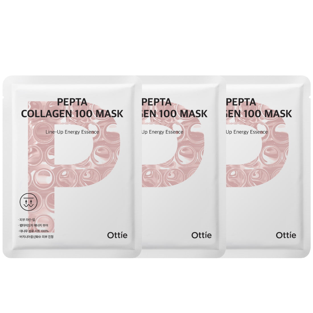 (BUNDLE OF 3) OTTIE PEPTA COLLAGEN 100 MASK 1S 25ML (EXP:04/2026)