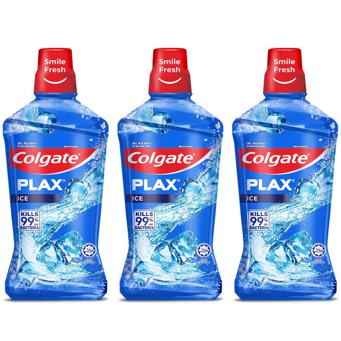(BUNDLE OF 3) COLGATE PLAX ICE MOUTHWASH 1L